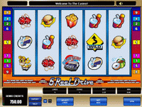 5 Reel Drive is a 5 reel slot game with 9 paylines. The Winding Road Sign symbol is wild and The Police Car symbol is the scatter symbol. >>> Play 5 Reel Drive Slots Here
